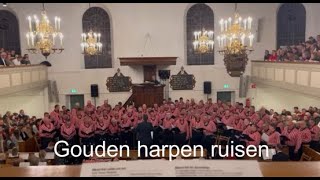 Chr mannenkoor Eiland Urk zingt Gouden harpen ruisen [upl. by Azelea]