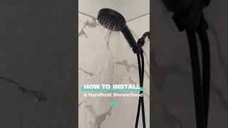 How to install a handheld shower diy howto showerheadreplacement [upl. by Watkin118]