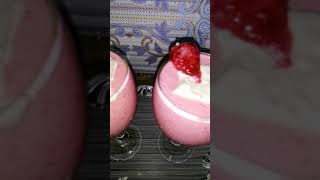 Strawberry Milkshake Recipe  Ice Cream Shake Recipes  youtube short  Short [upl. by Roleat231]