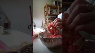 Peeling pomegranate its delicious viralvideo shortvideo pomegranate fruit asmr [upl. by Llenol]