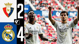 Osasuna 24 Real Madrid  HIGHLIGHTS  LaLiga 202324 [upl. by Lundeen239]