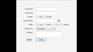 javafx registration form in intellij with scenebuilder [upl. by Fagaly]