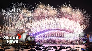 New Years 2024 Sydney Australia puts on stunning fireworks show [upl. by Hescock]