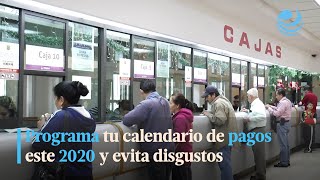 Programa tu calendario de pagos este 2020 y evita disgustos [upl. by Ardnuaet]