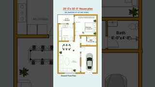 20x30 house plan amp car porch 20 by 30 houseplan housemap housedesign shorts viral trending [upl. by Trellas]