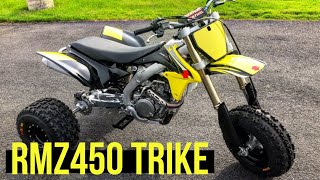 SUZUKI RMZ450 3 wheeler Trike Conversion BVC Trikes [upl. by Brecher978]