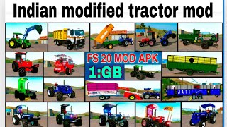 Fs 20 All Indian Tractor Mod  Farming Simulator 20 Indian Tractor Mod  Fs 20 Mod Tochan King [upl. by Tepper]