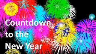 New Year Countdown Clock with Animated Fireworks [upl. by Senalda]