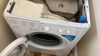 Indesit Washing Machine  How To Open The Top Lid [upl. by Quennie]