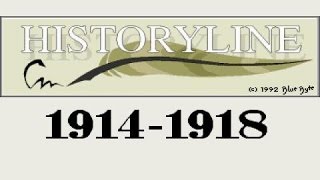 History Line 19141918 gameplay PC Game 1992 [upl. by Kacerek]