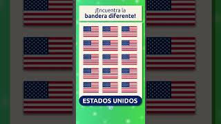 ¿Cuál es la bandera diferente 🕵🏻‍♂️ Estados Unidos 🇺🇸 [upl. by Anelam549]