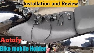 Bike Mobile Holder Review amp Installation Process  Pulsar 125 [upl. by Eelrihs914]