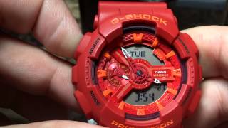 CASIO GSHOCK REVIEW AND UNBOXING GA110AC4 AC COLOR SERIES [upl. by Hanway]