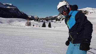 SKI CARVING SKIING  HEAD SKI  PASSO SAN PELLEGRINO  DOLOMITI SUPERSKI 2019 [upl. by Dwain886]