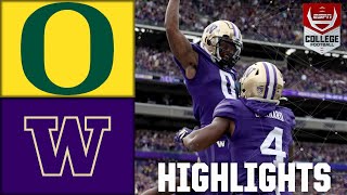 Oregon Ducks vs Washington Huskies  Full Game Highlights [upl. by Aneerbas]