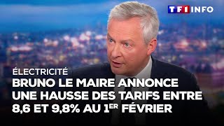 Hausse du prix de lélectricité  Bruno Le Maire invité du 20H [upl. by Ver]