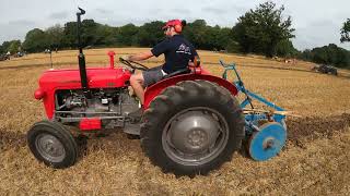 1962 Massey Ferguson 35 25 Litre 3Cyl Diesel Tractor 38 HP with Ransomes Plough [upl. by Eednam]