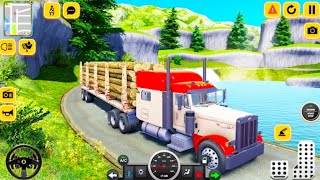 Truck transporting off road parking simulator game  truck driving game gaming [upl. by Ahsied980]