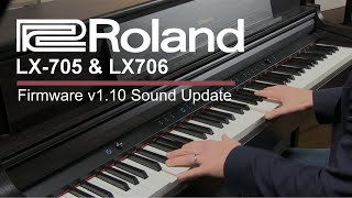 Roland LX705 amp LX706 Digital Piano Sound Examples  RICH Speaker Setting [upl. by Granger325]