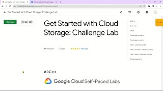 Get Started with Cloud Storage Challenge Lab [upl. by Krispin68]