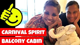 Carnival Spirit Balcony Stateroom Tour  Cruise Ship Stateroom Walkthrough [upl. by Gamber]