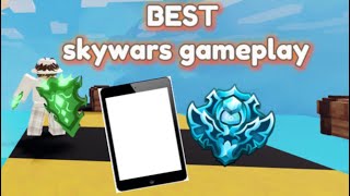 The BEST Mobile Skywars Gameplay… Roblox Bedwars [upl. by Owain]