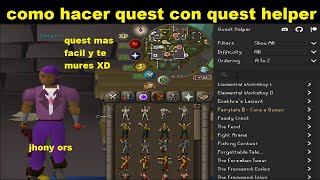 como usar el quest helper OSRS [upl. by Eirod158]