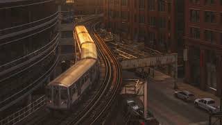 9 Hours Sounds of Chicago Ambience 3D City Noises of Downtown HD [upl. by Hsitirb731]