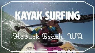 Kayak Surfing  Hobuck Beach WA [upl. by Granville667]