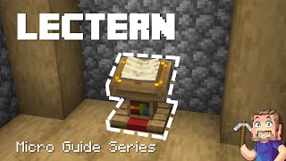 Lectern  Minecraft Guide [upl. by Yaja]