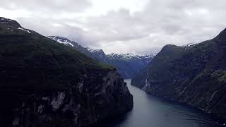 Drone video of Geiranger in Norway [upl. by Aelber]