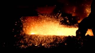 Tapping of a blast furnace [upl. by Tsirc]