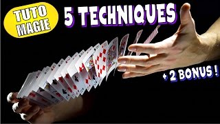 CONTRÔLER les Cartes comme un Pro  5 Techniques INDISPENSABLES  Bonus  TUTO MAGIE [upl. by Doelling]