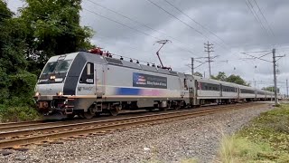 NJ Transit ALP46A 4659 Veterans Decal NJCL Train 3239 Red Bank NJ [upl. by Rosalynd]