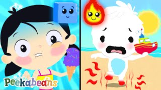 Hot and Cold Song  Peekabeans Nursery Rhymes and Kids Songs [upl. by Eittik]