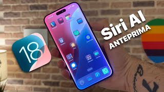 iOS 18 ANTEPRIMA della nuova quotSiri AIquot su iPhone [upl. by Dola]