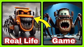 Lightning Mcqueen Eater Monsters in Real Life and Game  Lightning Mcqueen [upl. by Dilisio]