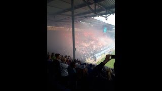 Einmarsch der Mannschaften 1 FC Magdeburg vs FC Hansa 3 Liga Pyro amp Support [upl. by Carrol]