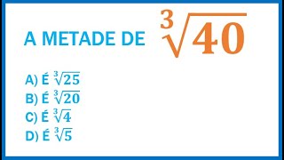 🔥 Muita gente sai da escola sem saber como fazer esse exercício de radiciação [upl. by Isej731]