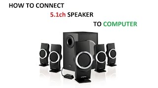 How to connect 51 Speakers to a new computer HD [upl. by Angelle349]