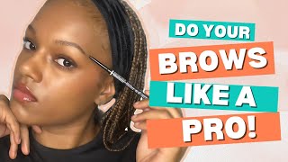 BEGINNER Friendly Eyebrow Tutorialᡣ𐭩ྀིྀི  Get PERFECT Brows Everytime [upl. by Gabel]