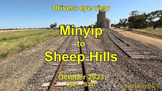 Drivers eye view Minyip to Sheep Hills Oct 2023 [upl. by Rola]