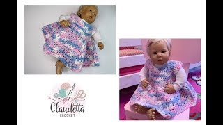 EINFACHES BABYKLEID häkeln  Anfänger [upl. by Hopfinger]