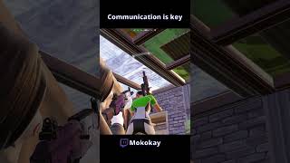 Communication is key fortnite fortnitememes creative funny gaming fortniteclips chapter2 [upl. by Dallon]