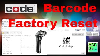 Code Barcode Factory Reset [upl. by Berget]