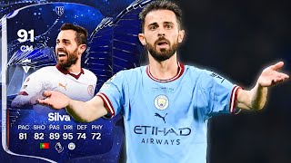 91 TOTY HONOURABLE MENTIONS BERNARDO SILVA PLAYER REVIEW FC 24 [upl. by Latrina]