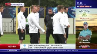 U21 Nationalmannschaft – Abschlusstraining in Krakau SSN 170617 [upl. by Uno97]