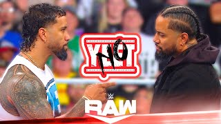 Jey Uso veut faire la Paix NO YEET Résultats WWE RAW 18 Mars 2024 [upl. by Nakah]