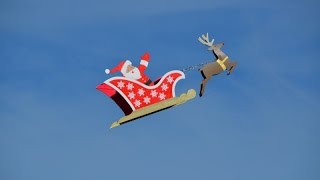 RC Flying Santas Sleigh with Rudolf Drone by Otto Dieffenbach [upl. by Wanfried]