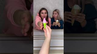 Choose blue ice cream challenge 😂 Why didnt she get gummy dessert 🙄 shorts Best video by Hmelkofm [upl. by Nosrej]